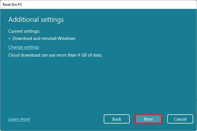 How to reset PC keeping files on Windows 11