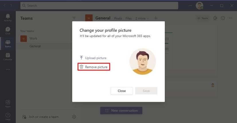 How to change account picture on Microsoft Teams