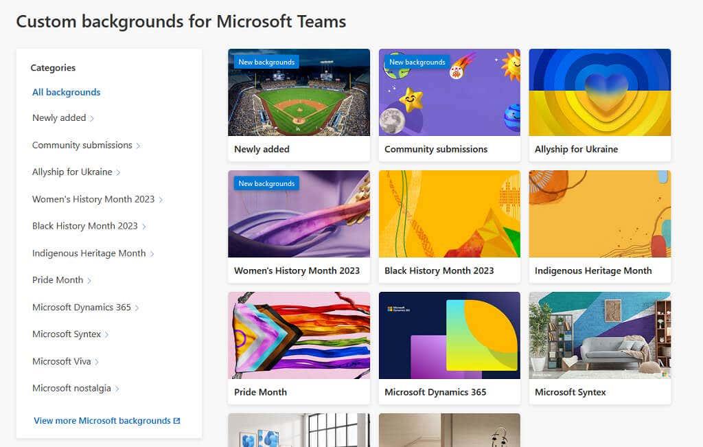 クールな Microsoft Teams の背景画像を無料でダウンロードできる場所