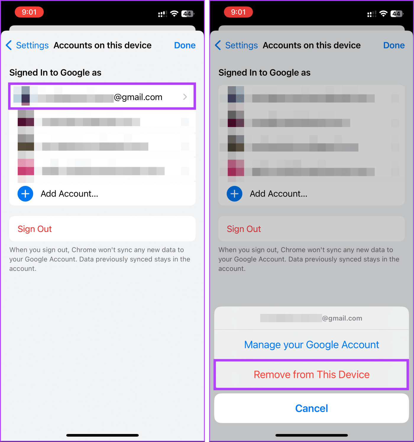 Hoe u van Google-account kunt wisselen in Chrome voor iOS, iPad en Android