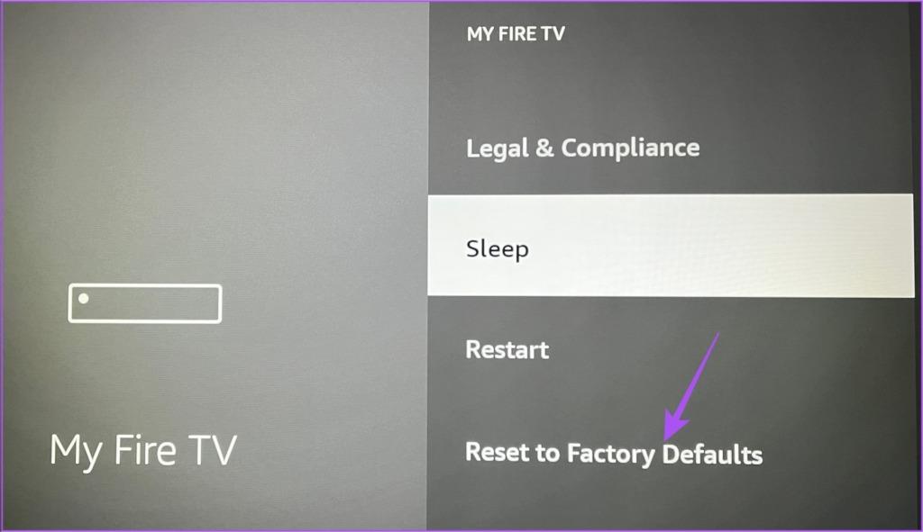 5 formas de restablecer Amazon Fire TV Stick a la configuración de fábrica