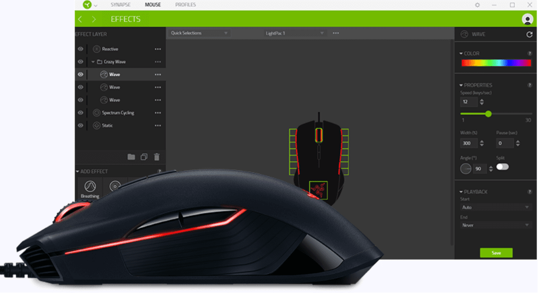 Razer Synapse 3.0: een aangepast kleurenschema voor achtergrondverlichting van het toetsenbord configureren