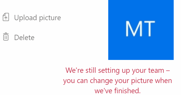 Microsoft Teams: stiamo ancora configurando il tuo team