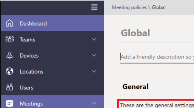 Microsoft Teams 管理中心不工作