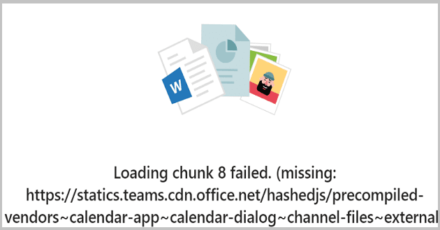 Beheben Sie den Microsoft Teams-Fehler beim Laden von Chunk