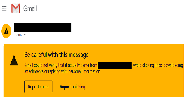 Gmail: tenga cuidado con este mensaje