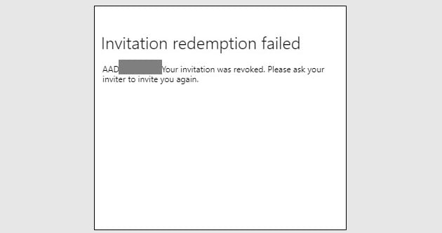 Errore di Microsoft Teams: riscatto dellinvito non riuscito