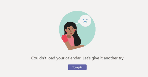 Fix Microsoft Teams non è riuscito a caricare il tuo calendario