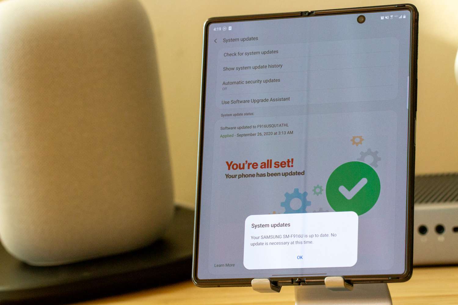 Hoe de Samsung Galaxy Z Fold 2 te updaten