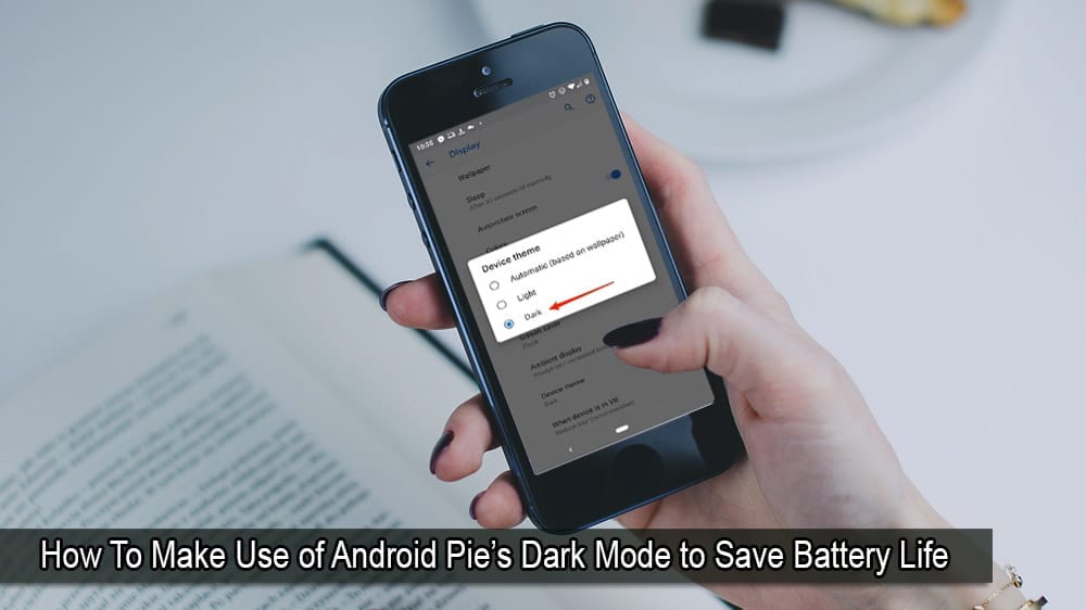 Como usar o modo Android Pie Dark?