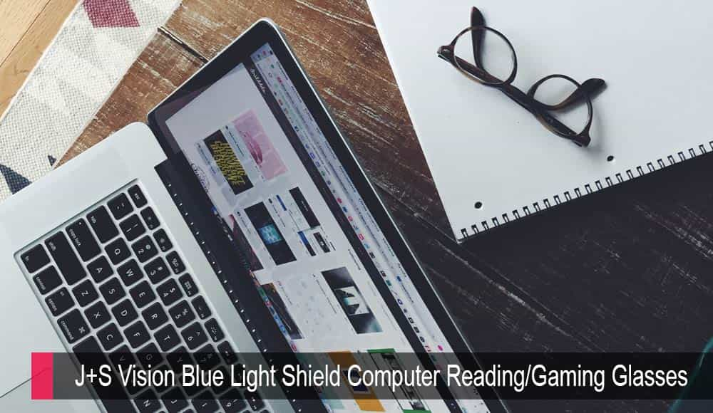 J + S Vision Blue Light Shield Óculos de leitura / jogos para computador