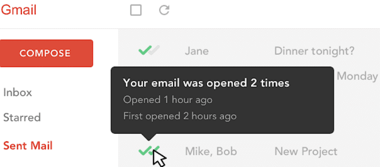 Como solicitar um recibo de leitura no Gmail