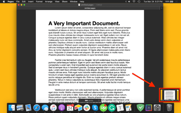 วิธีการสกรีนช็อตบน macOS