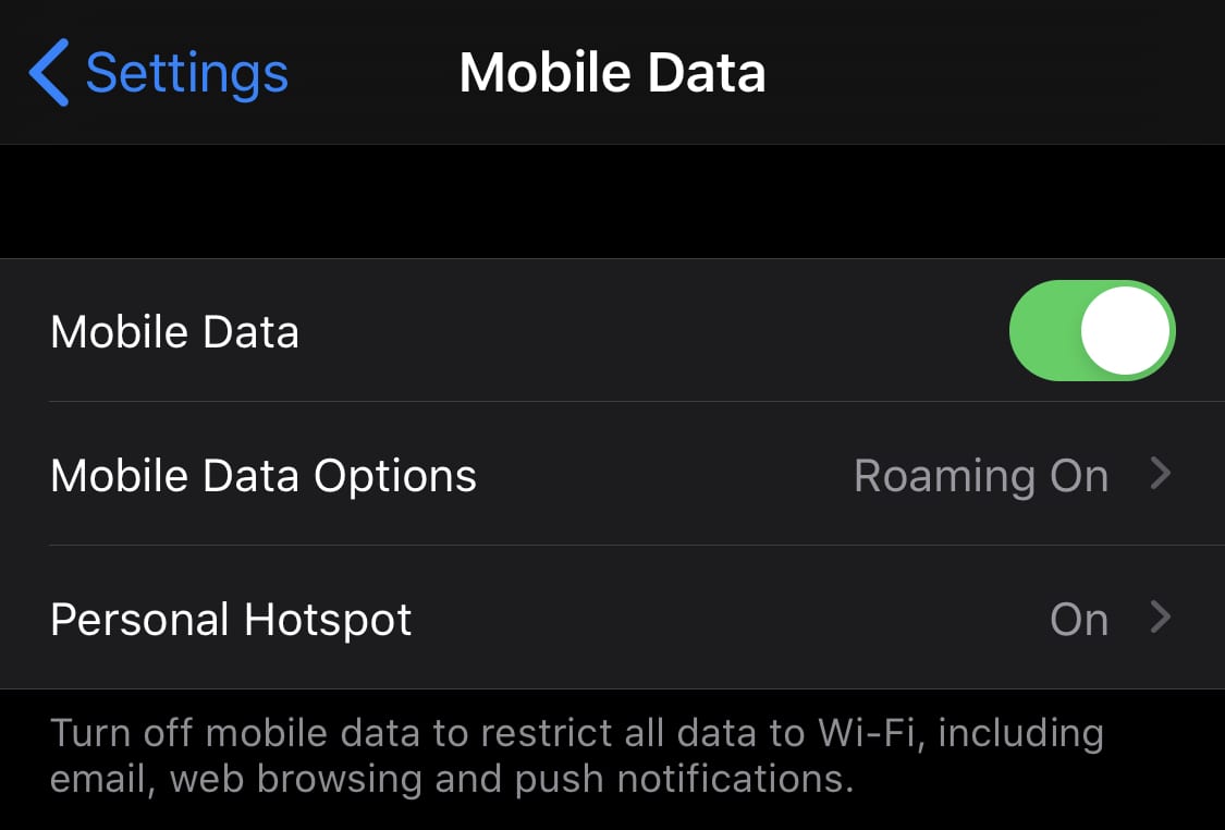 iPhone: jak wyłączyć dane mobilne