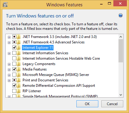 So deinstallieren Sie IE11 von Windows 10