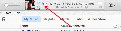 iTunes 12: come riprodurre in ordine casuale o ripetere la musica