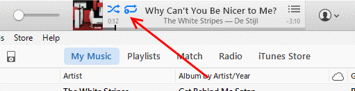 iTunes 12: muziek in willekeurige volgorde afspelen of herhalen