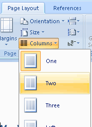 Word 2016 & 2013: แบ่งหน้าออกเป็นคอลัมน์