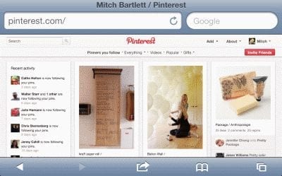 Pinterest: como visualizar o site completo no iPad, iPhone ou iPod Touch