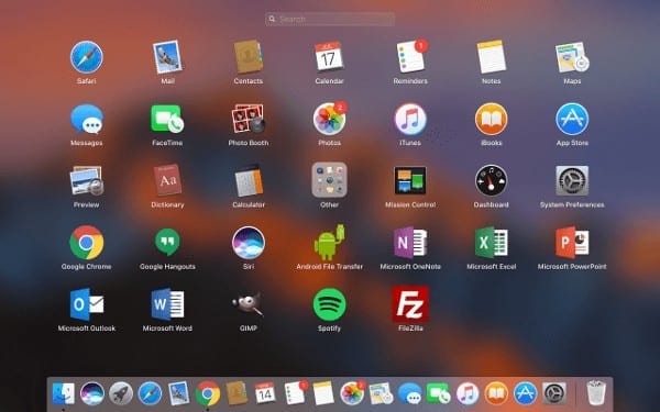 macOS: volgorde van Launchpad-apps opnieuw instellen