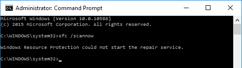Windows：「Windowsリソース保護が修復サービスを開始できませんでした」エラーを修正しました