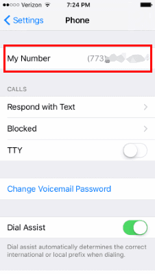 iPhone: vind je telefoonnummer