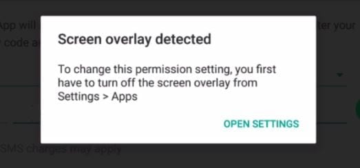 So beheben Sie den Bildschirmüberlagerungsfehler auf Android