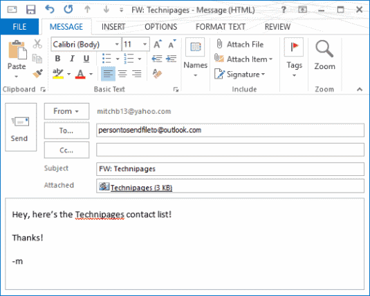 Outlook 2016 e 2013: como enviar uma lista de contatos