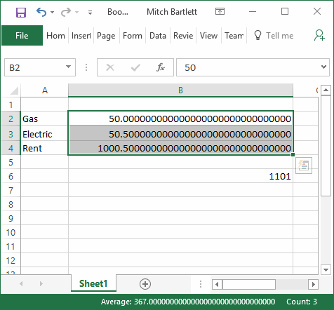 Excel 計算錯誤