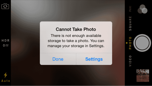 แก้ไขปัญหา “ไม่สามารถถ่ายภาพ” บน iPhone & iPad