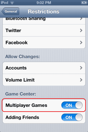 iPhone & iPad: Fix Multiplayer niet beschikbaar - u mag geen multiplayer-games spelen op dit apparaat