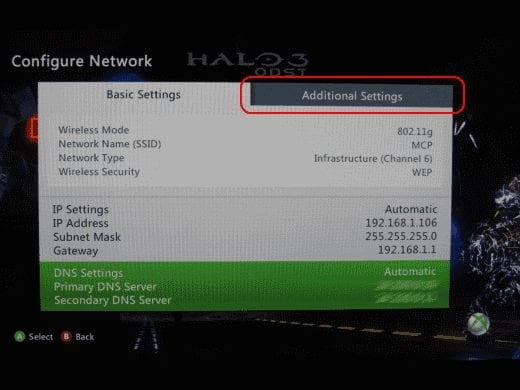 XBox 360: Encontre o endereço MAC