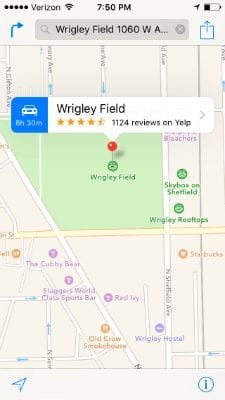 Guardar ubicación en el mapa en iPhone o iPad
