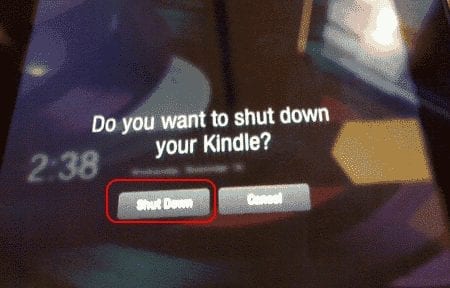 KindleFireをオンまたはオフにする方法