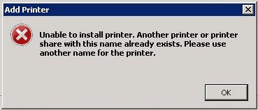 Windows: แก้ไข ไม่สามารถติดตั้งเครื่องพิมพ์ได้ มีเครื่องพิมพ์หรือเครื่องพิมพ์อื่นที่มีชื่อนี้อยู่แล้ว”
