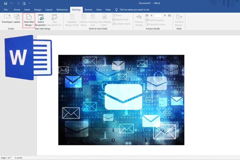MicrosoftWordでメールマージを使用して一括メールを送信する方法