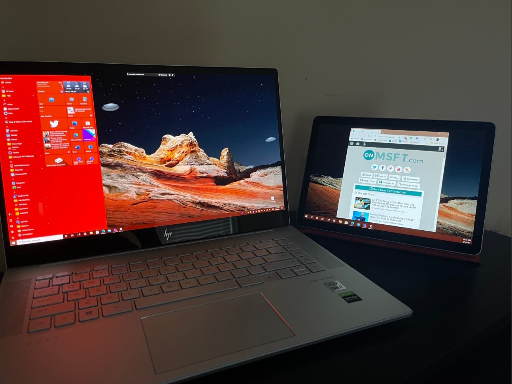 Como usar um Surface Pro ou laptop como um segundo monitor