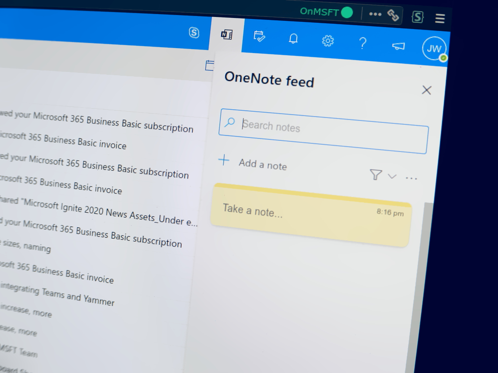 Come visualizzare le note e le attività allinterno di Outlook sul Web