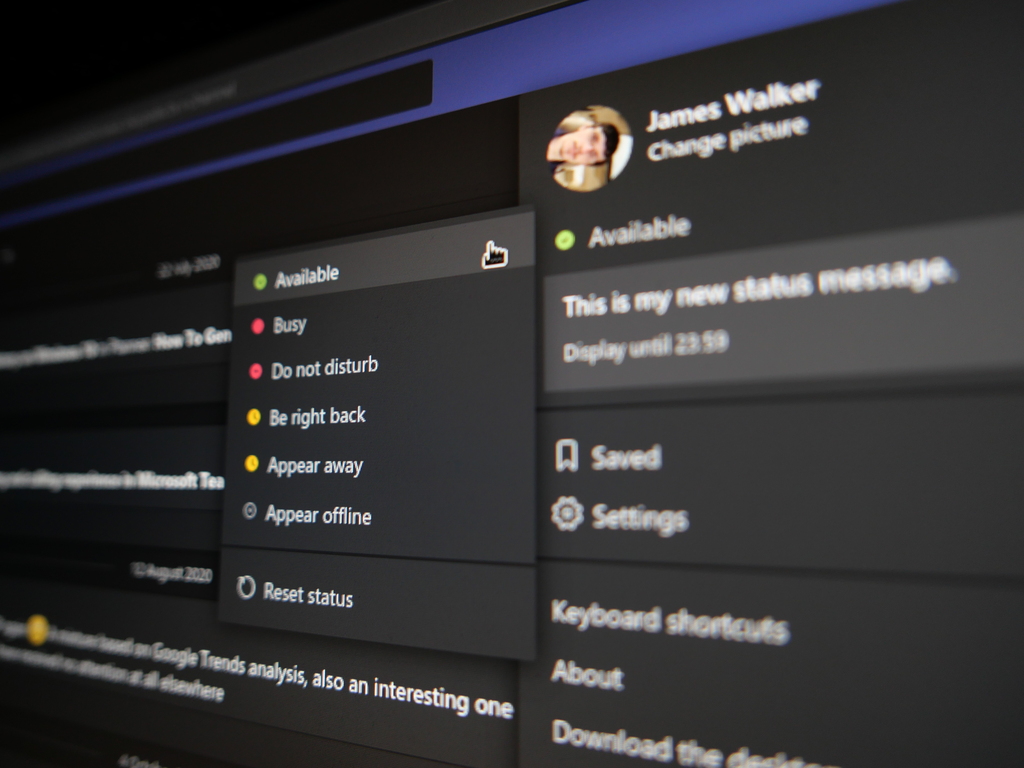 Làm thế nào để bạn luôn Sẵn sàng, Bận hoặc Ngoại tuyến trong Microsoft Teams