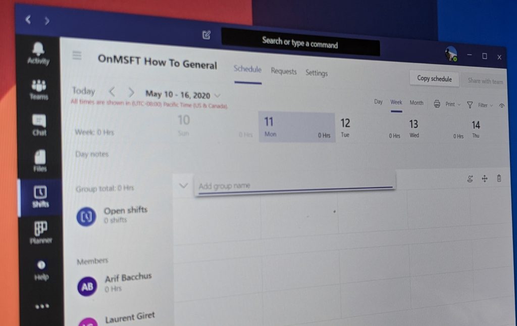 Como usar turnos no Microsoft Teams para gerenciar horas de trabalho, programações e muito mais