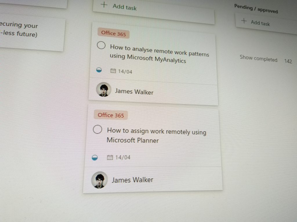 使用 Microsoft Planner 遠程工作時如何分配任務