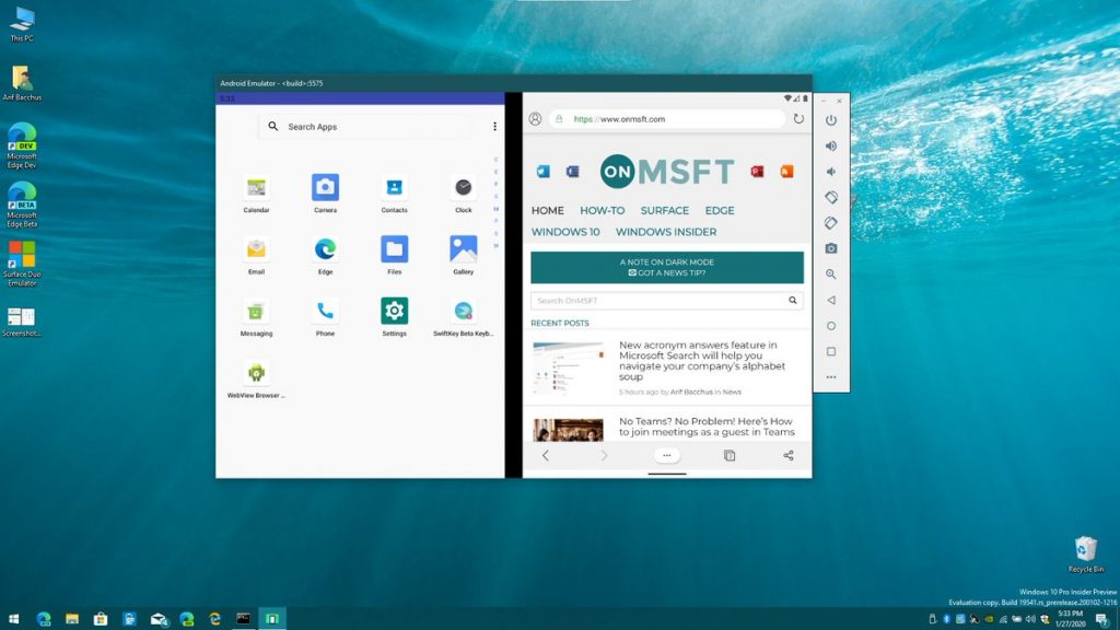 Quer experimentar o Surface Duo? Veja aqui como fazer o emulador Surface Duo funcionar no seu PC com Windows 10