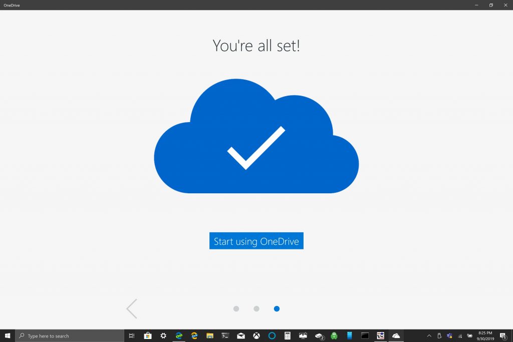 Cómo utilizar la copia de seguridad de la carpeta de PC de OneDrive