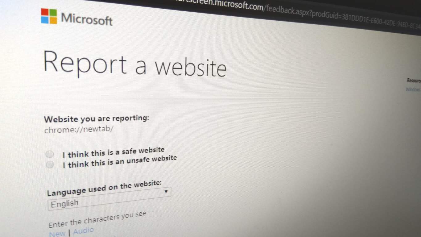 Microsoft Edge Insider에서 안전하지 않거나 악의적인 웹 사이트를 보고하는 방법