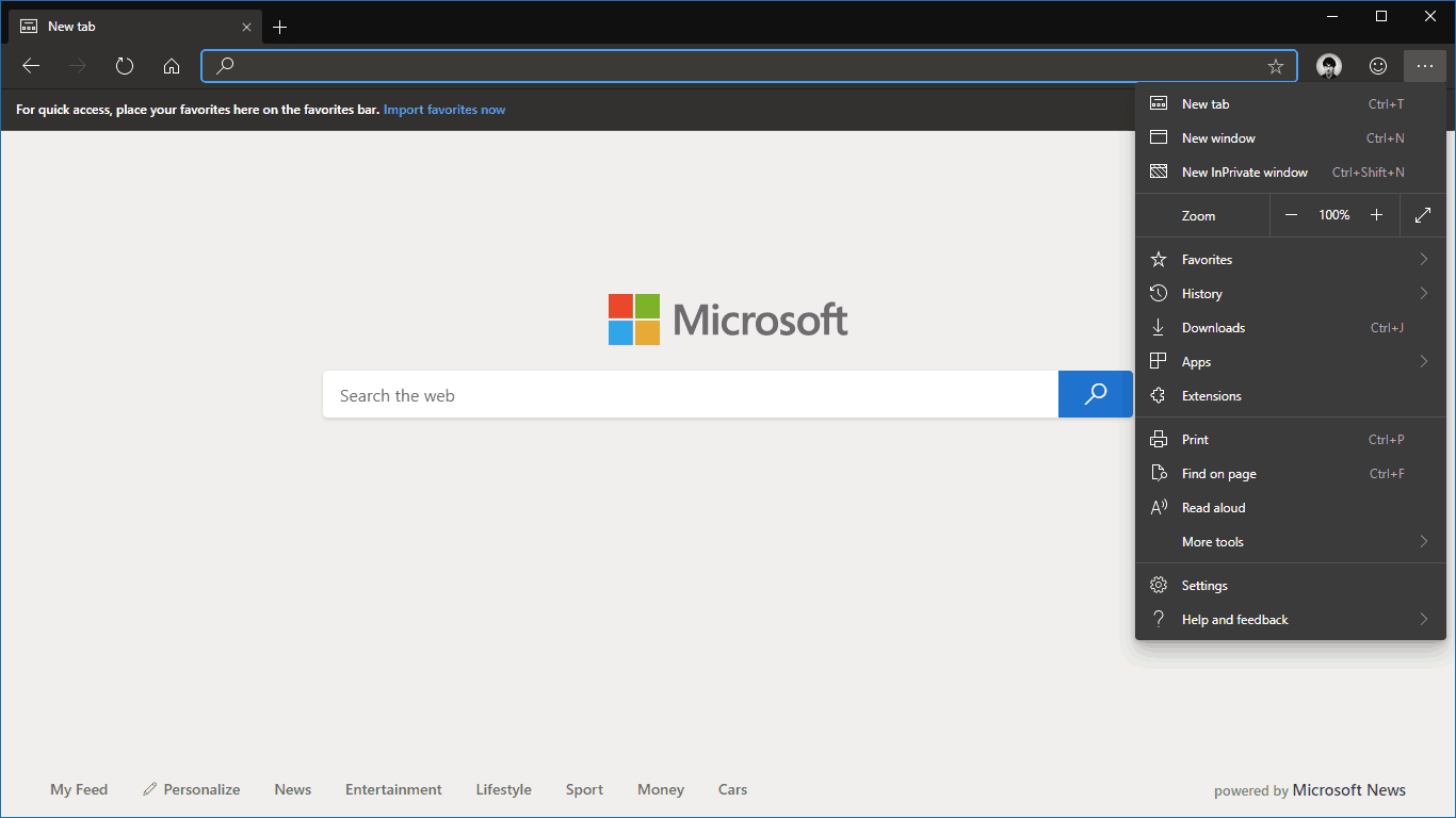 Como habilitar o tema escuro agora nas compilações do Microsoft Edge Insider