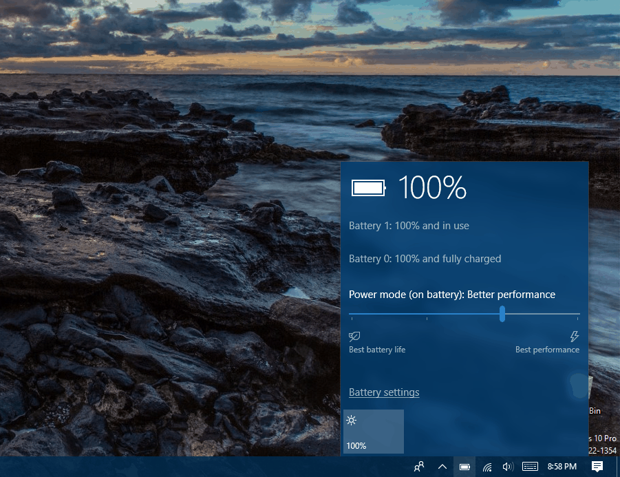 Windows 10에서 남은 시간 배터리 수명 표시기를 활성화하는 방법