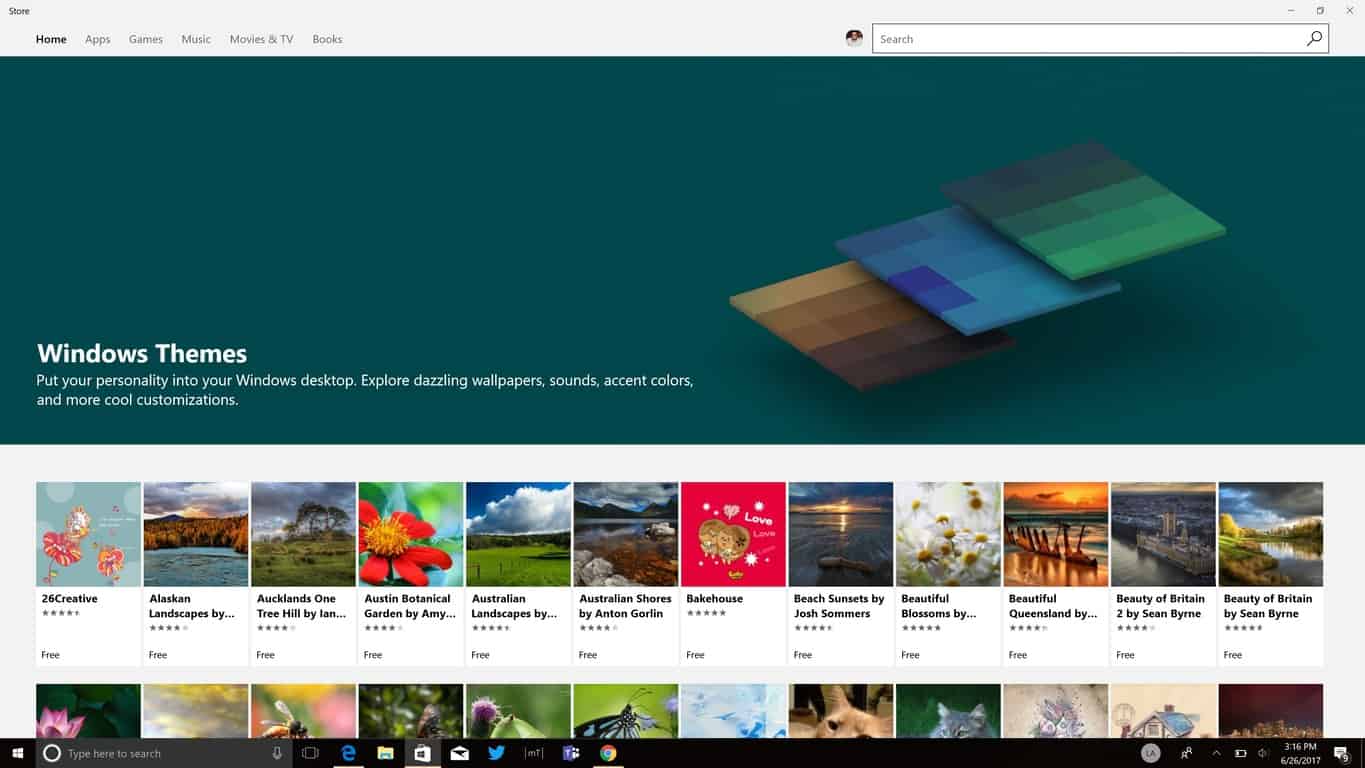 Come installare temi da Windows Store in Windows 10