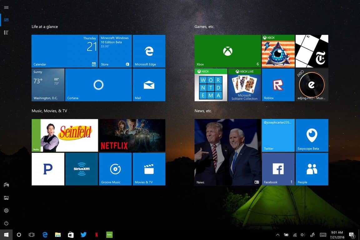 Como habilitar o menu Iniciar em tela inteira no Windows 10