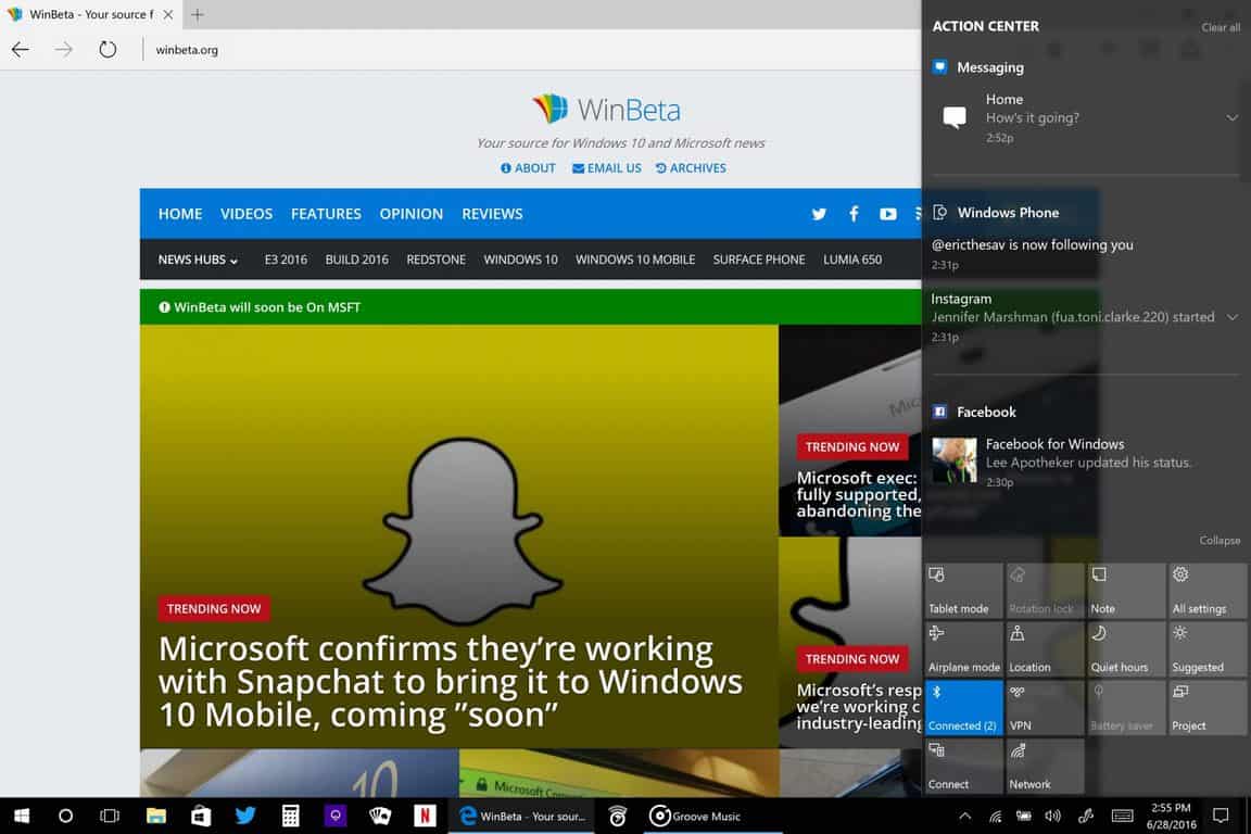 Come utilizzare al meglio il Centro operativo di Windows 10