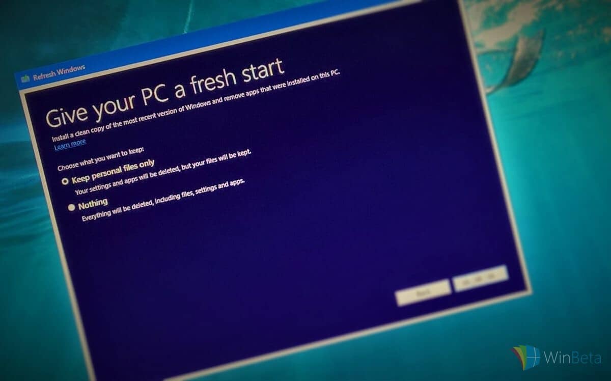 Cách sử dụng Công cụ làm mới Windows mới để dọn dẹp cài đặt Windows 10